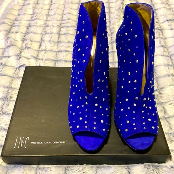 INC International Concepts Shoes - INC Tiarablu Brite Ink Boots